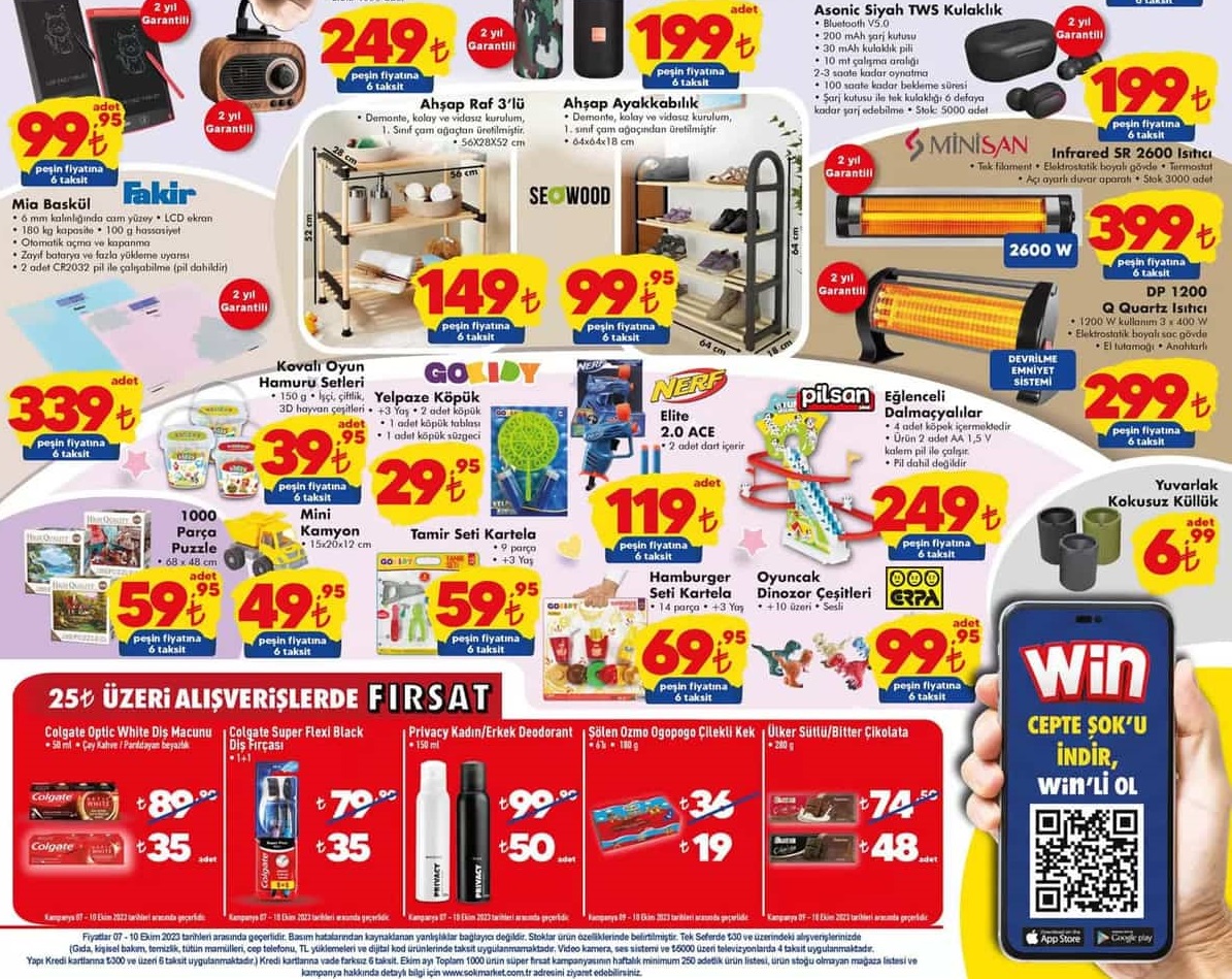 Şok Market 7 – 14 Ekim 2023 Aktüel İndirimli Ürünler Kataloğu