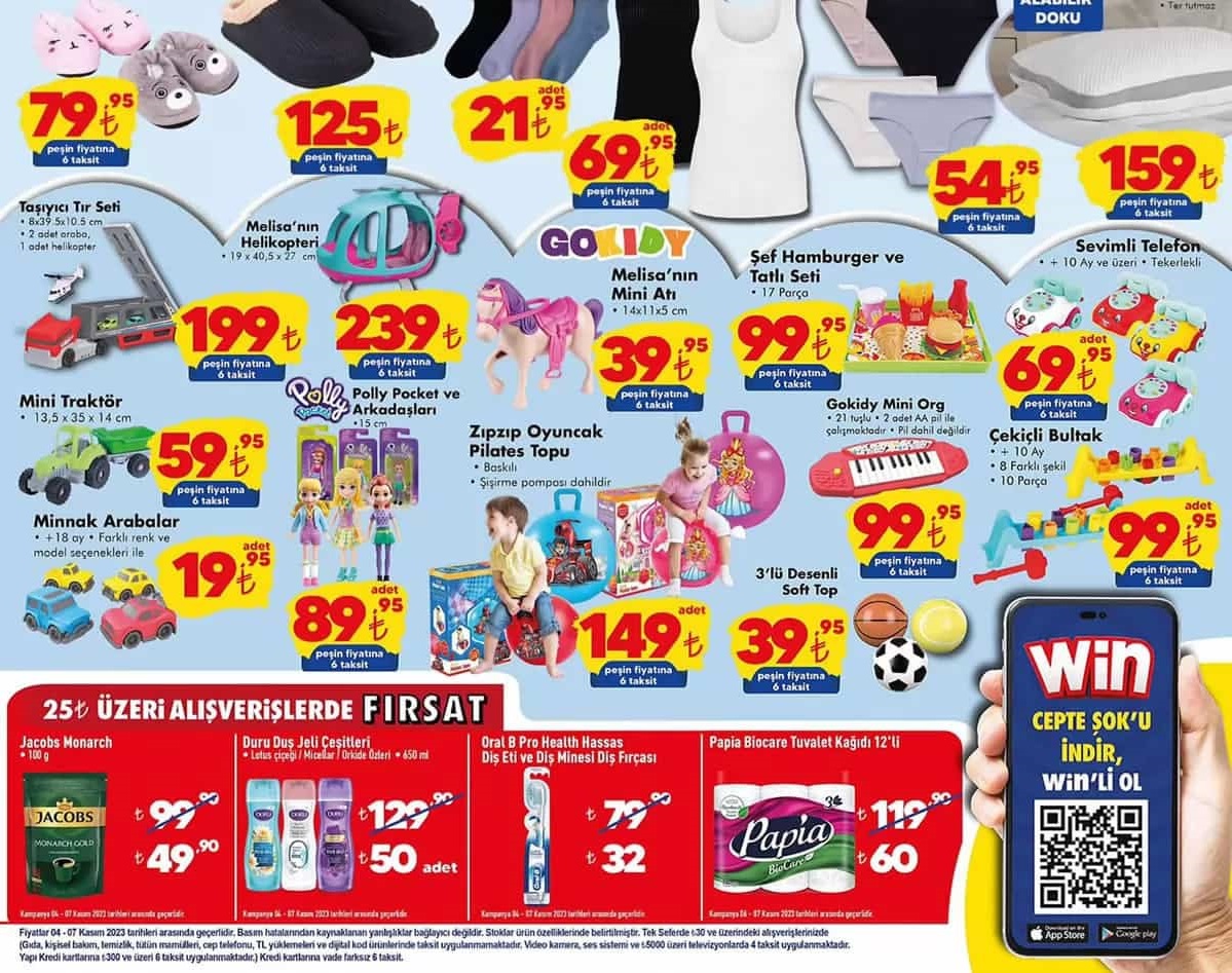 Şok Market 4 – 11 Kasım 2023 Aktüel İndirimli Ürünler Kataloğu
