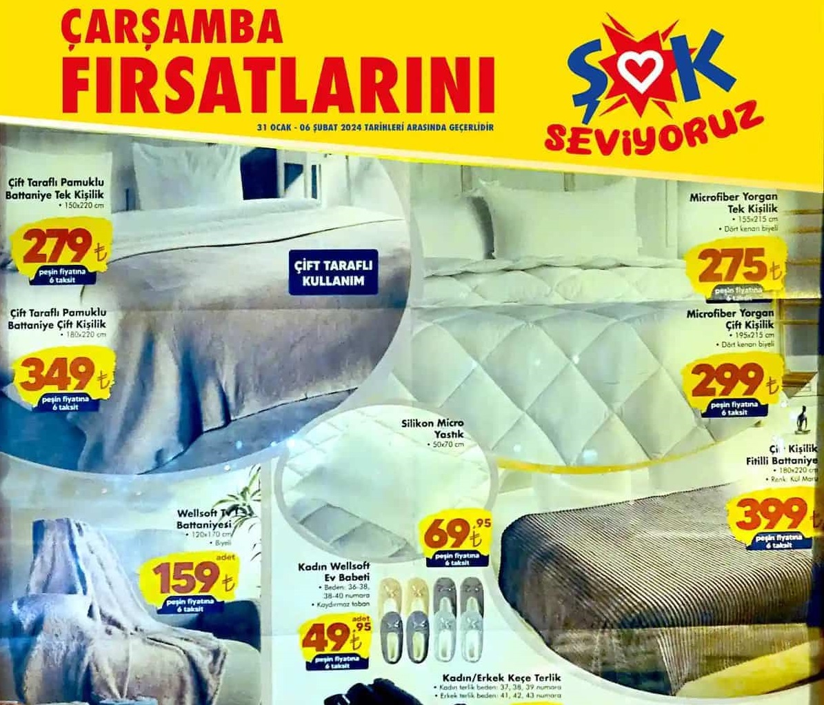 Şok Market 31 Ocak – 7 Şubat 2024 Aktüel İndirimli Ürünler Kataloğu