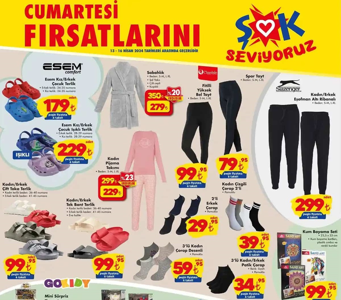 Şok Market 13 – 20 Nisan 2024 Aktüel İndirimli Ürünler Kataloğu