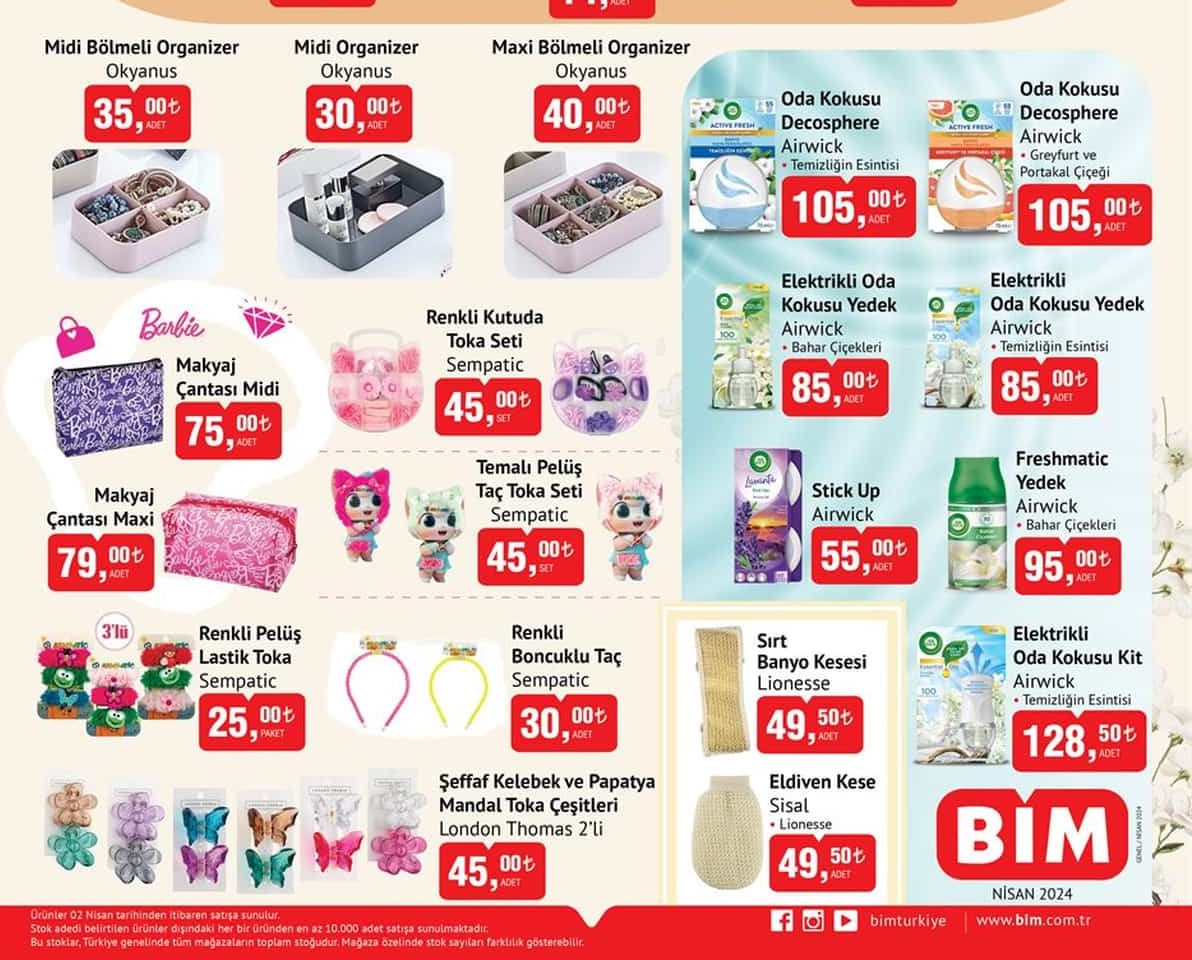 Bim Market 2 – 9 Nisan 2024 Aktüel İndirimli Ürünler Kataloğu