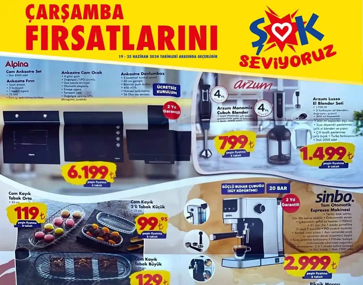 Şok Market    19 – 26 Haziran 2024 Aktüel İndirimli Ürünler Kataloğu