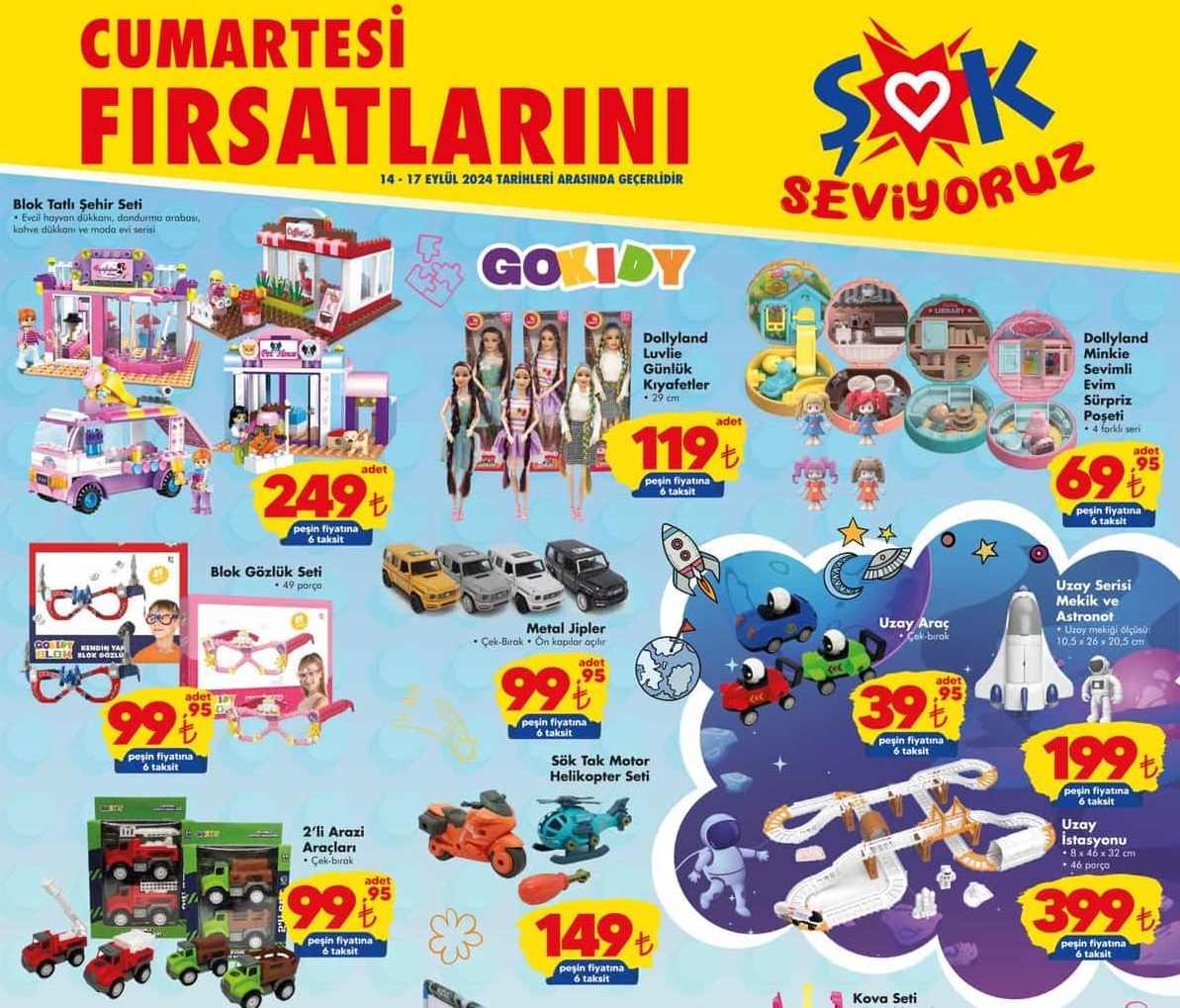 Şok Market  14 – 21 Eylül 2024 Aktüel İndirimli Ürünler Kataloğu