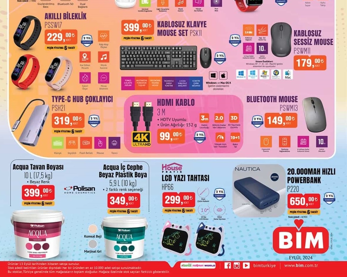 Bim Market  20 Eylül 2024 Aktüel İndirimli Ürünler Kataloğu