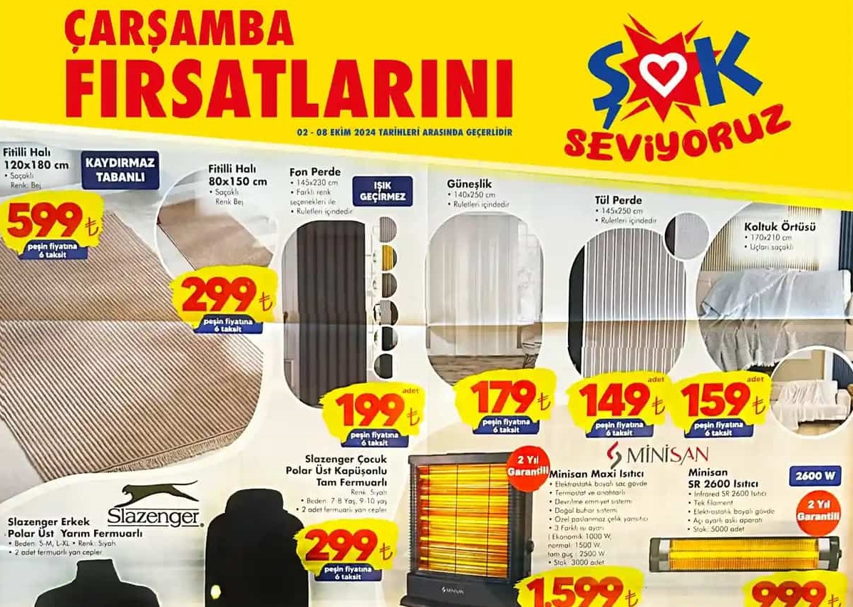 Şok Market   9 Ekim 2024 Aktüel İndirimli Ürünler Kataloğu