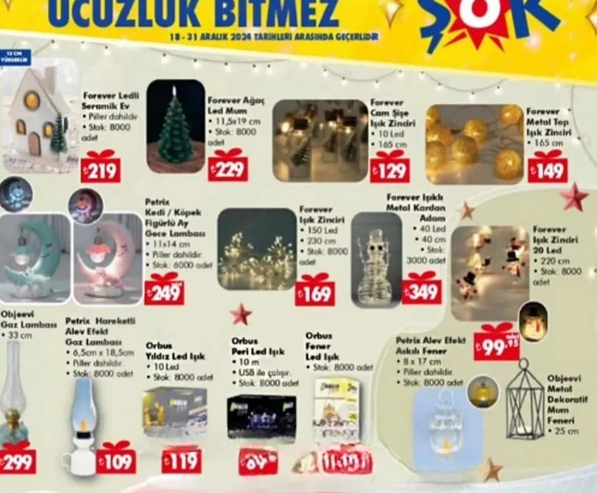 Şok Market 25 Aralık 2024 Aktüel İndirimli Ürünler Kataloğu