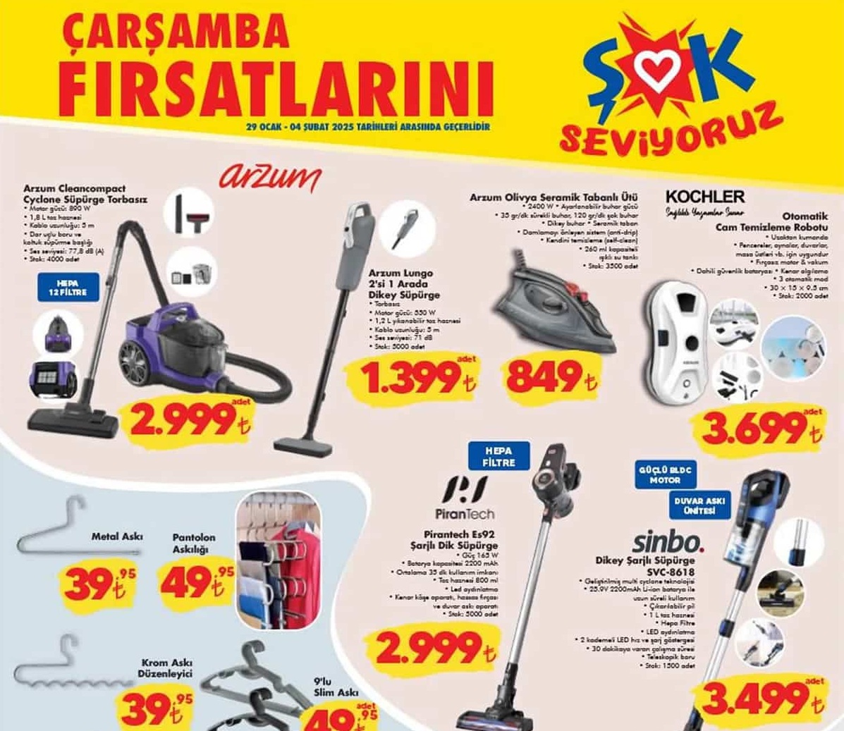 Şok Market 5 Şubat 2025 Aktüel İndirimli Ürünler Kataloğu