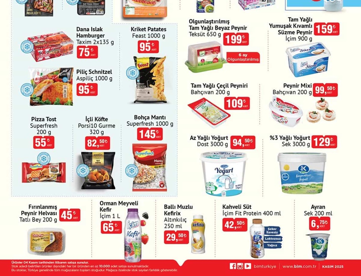 Bim Market 11 Kasım  2025 Aktüel İndirimli Ürünler Kataloğu