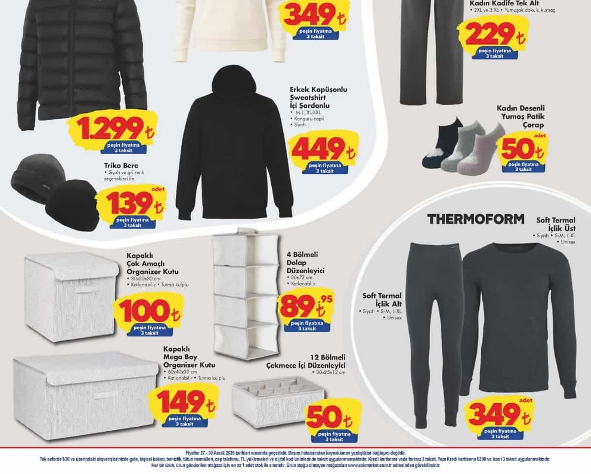 ŞOK Market  3 Ocak 2026 Aktüel İndirimli Ürünler Kataloğu