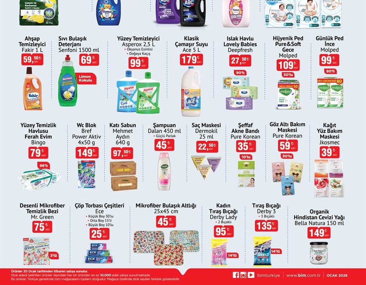 Bim Market 24 Ocak 2026 Aktüel İndirimli Ürünler Kataloğu