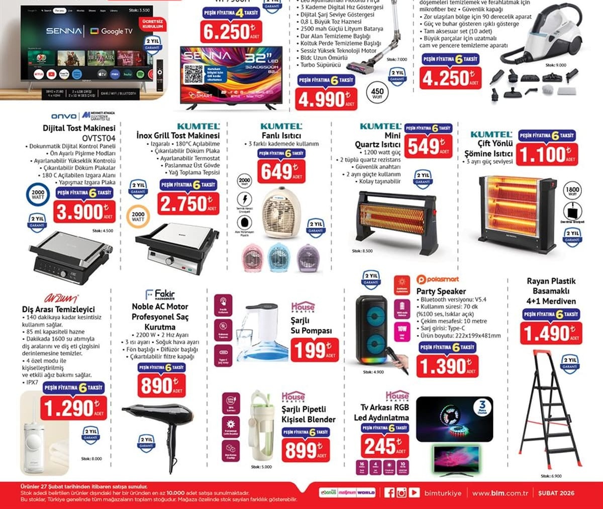 Bim Market 6 Mart  2026 Aktüel İndirimli Ürünler Kataloğu