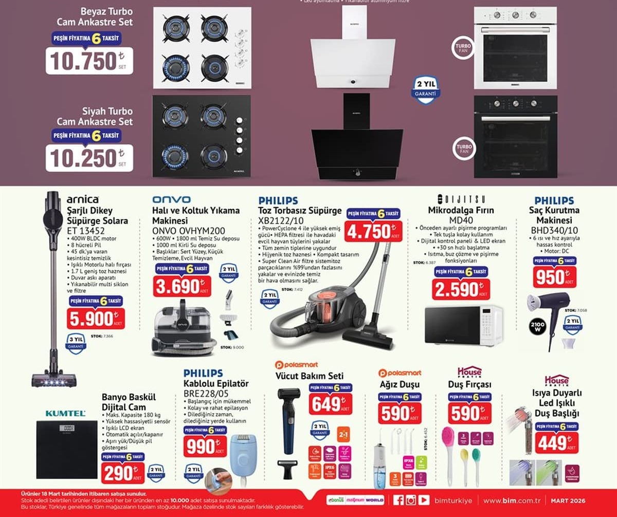 Bim Market 20 – 27  Mart  2026 Aktüel İndirimli Ürünler Kataloğu