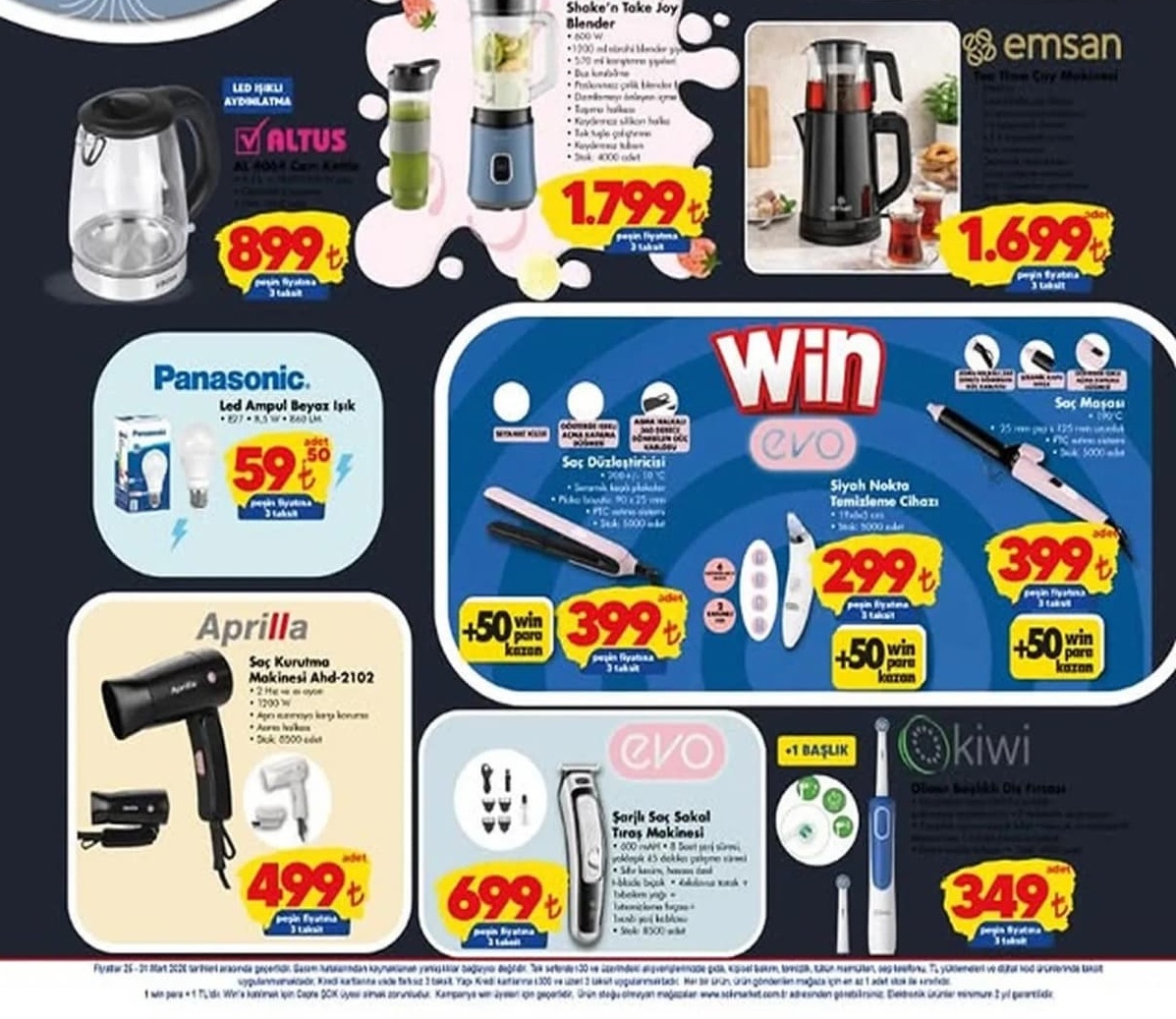 ŞOK Market 1 Nisan 2026 Aktüel İndirimli Ürünler Kataloğu