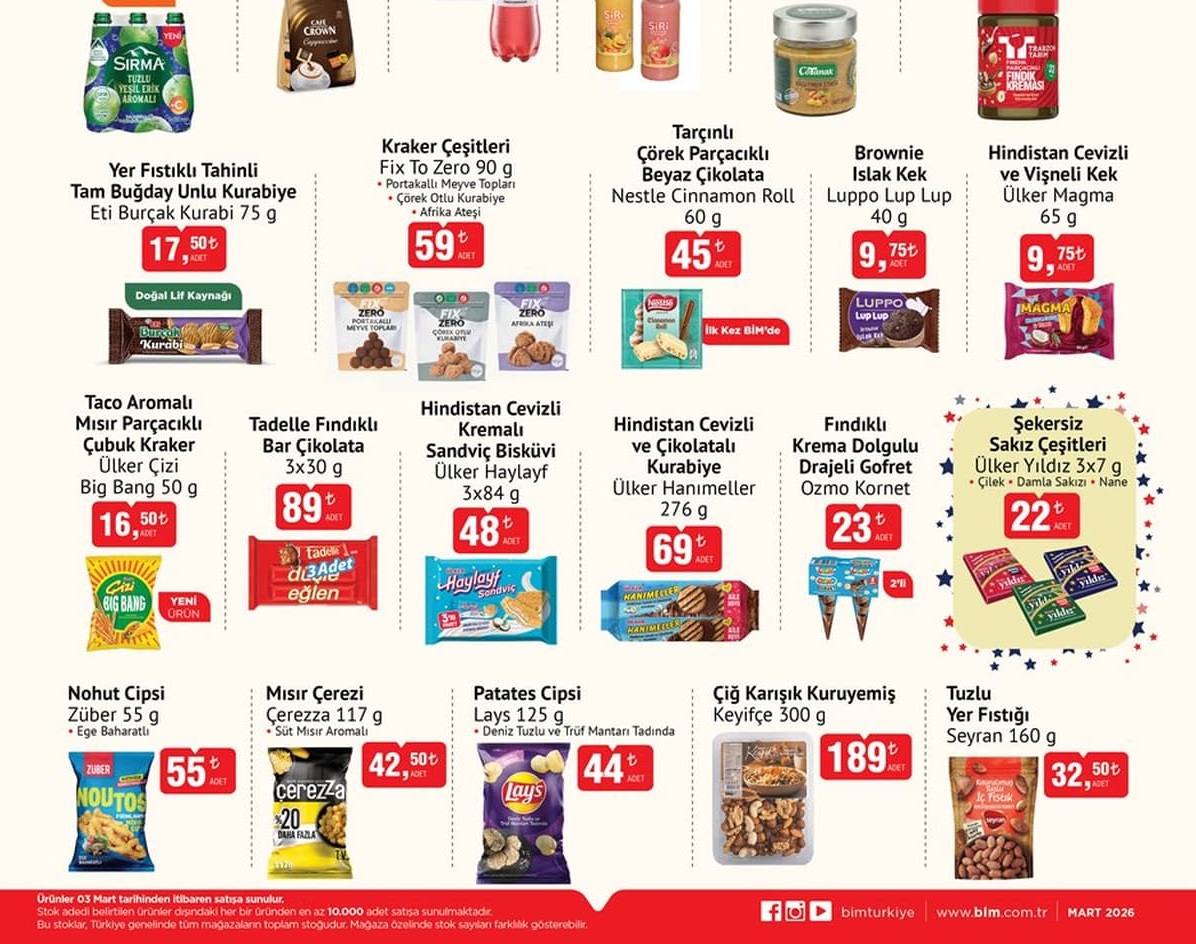 Bim Market 10 Mart  2026 Aktüel İndirimli Ürünler Kataloğu