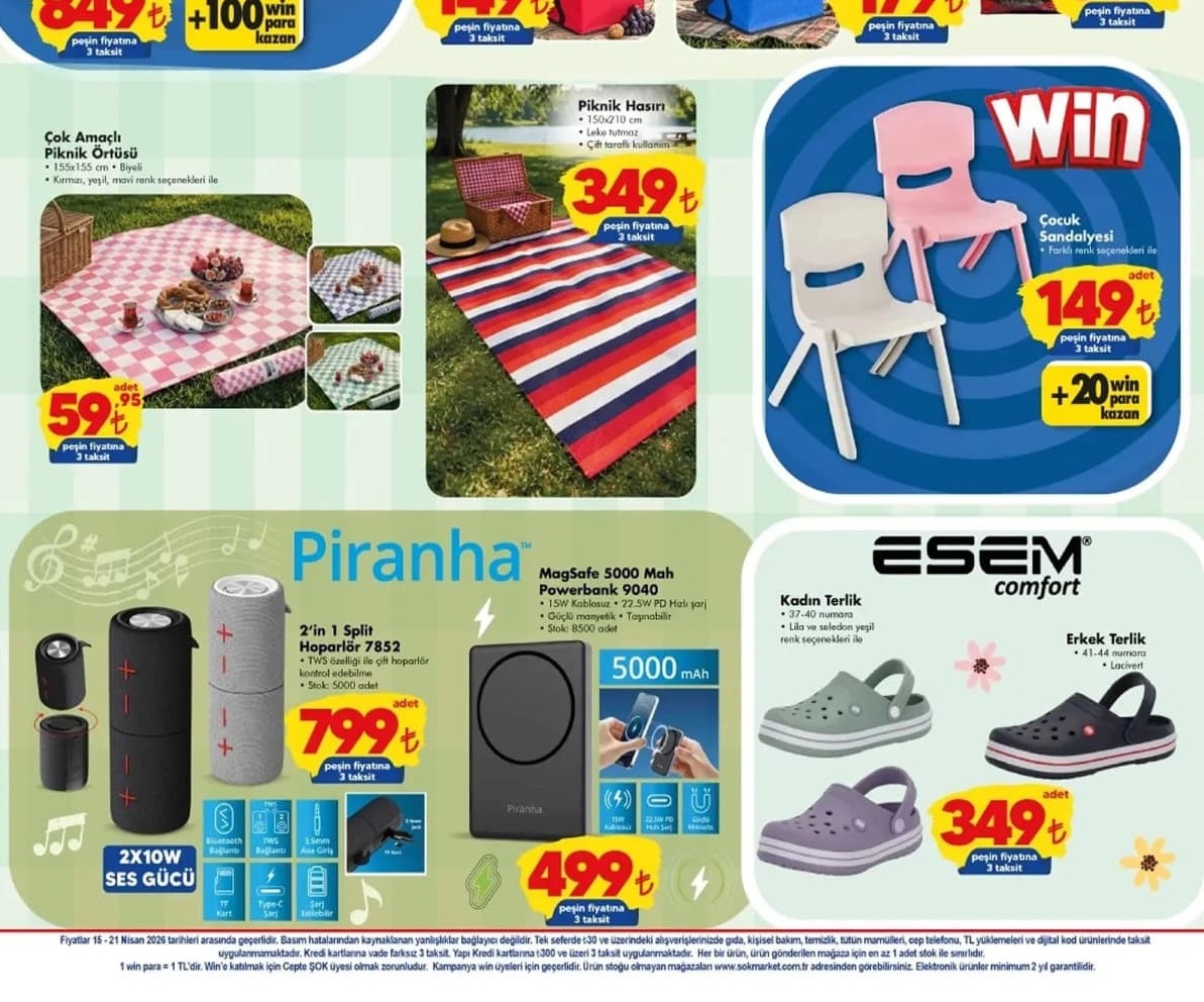 ŞOK Market 22  Nisan 2026 Aktüel İndirimli Ürünler Kataloğu