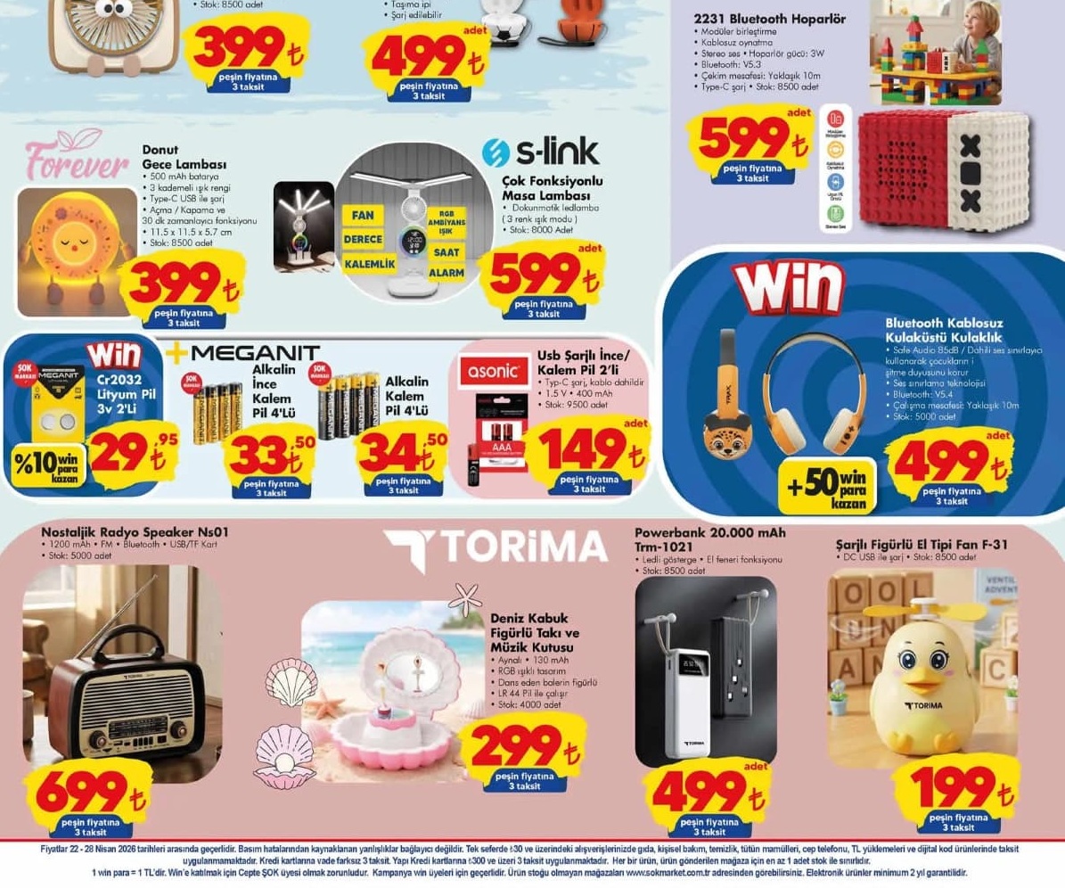 Şok Market 29 Nisan  2026 Aktüel İndirimli Ürünler Kataloğu
