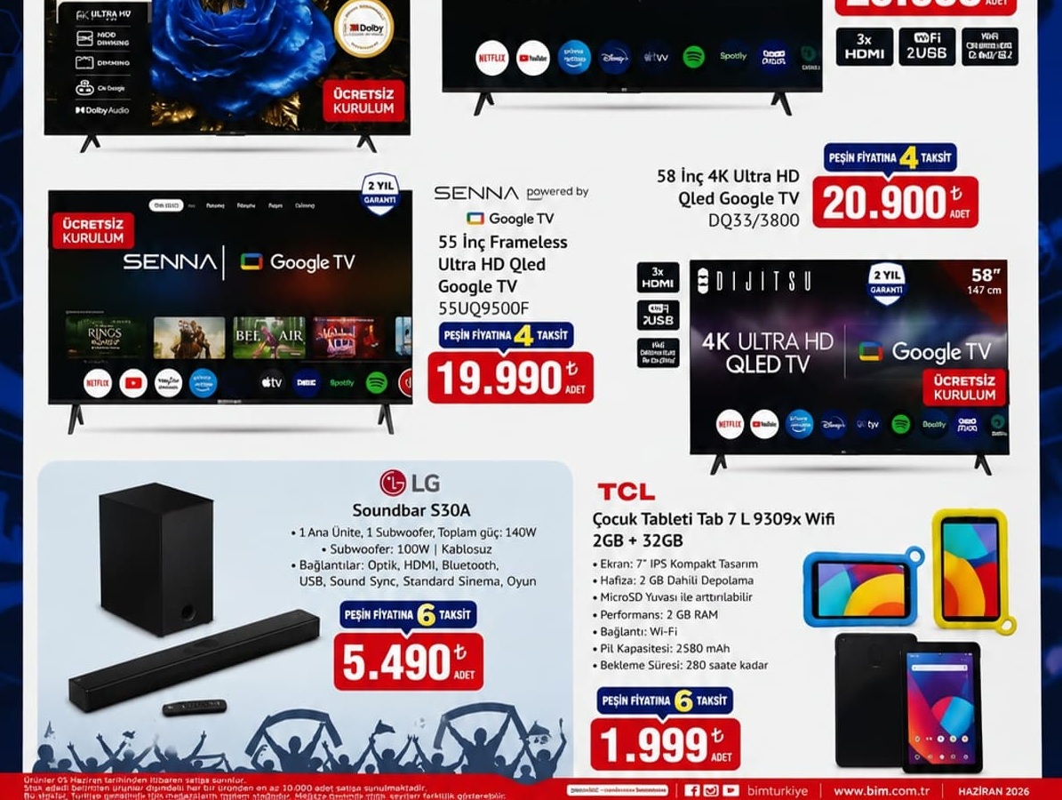 Bim Market 12 HAZİRAN  2026 Aktüel İndirimli Ürünler Kataloğu